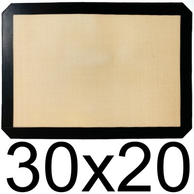 Silikona cepšanas paklāji konditorejas izstrādājumu loksnes, nepiedegošas cepeškrāsns loksnes maizes rīks cepumiem maizei Makarons virtuves trauki