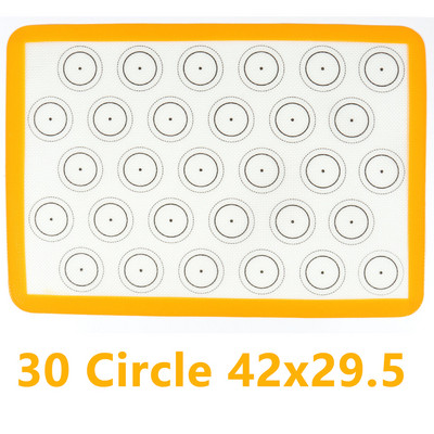 Silikona cepšanas paklāji konditorejas izstrādājumu loksnes, nepiedegošas cepeškrāsns loksnes maizes rīks cepumiem maizei Makarons virtuves trauki