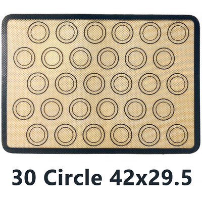 Silikona cepšanas paklāji konditorejas izstrādājumu loksnes, nepiedegošas cepeškrāsns loksnes maizes rīks cepumiem maizei Makarons virtuves trauki