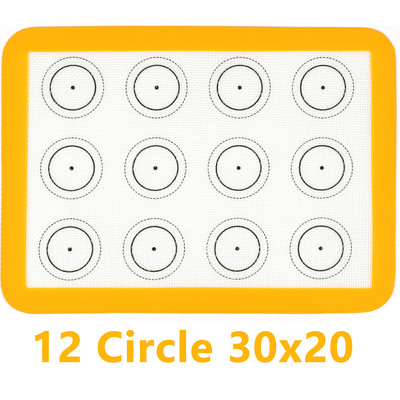 Silikona cepšanas paklāji konditorejas izstrādājumu loksnes, nepiedegošas cepeškrāsns loksnes maizes rīks cepumiem maizei Makarons virtuves trauki