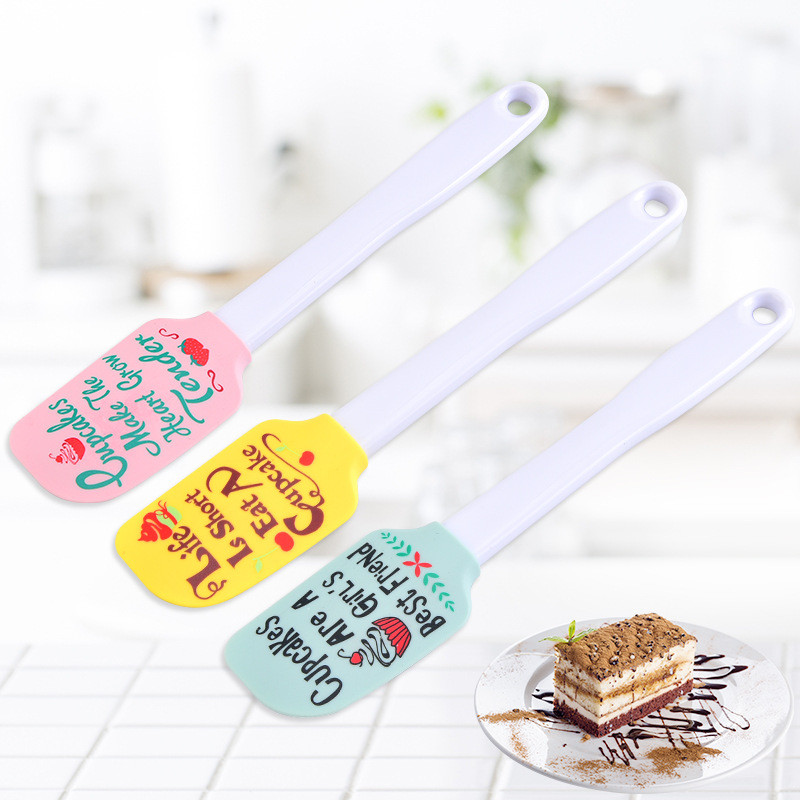 Creative Letter Silikona kūka Lāpstiņa Maizes krēms Cepšanas Skrāpis Nelipīgs Sviesta Mīklas Šokolādes mikseris Virtuves gatavošanas rīki