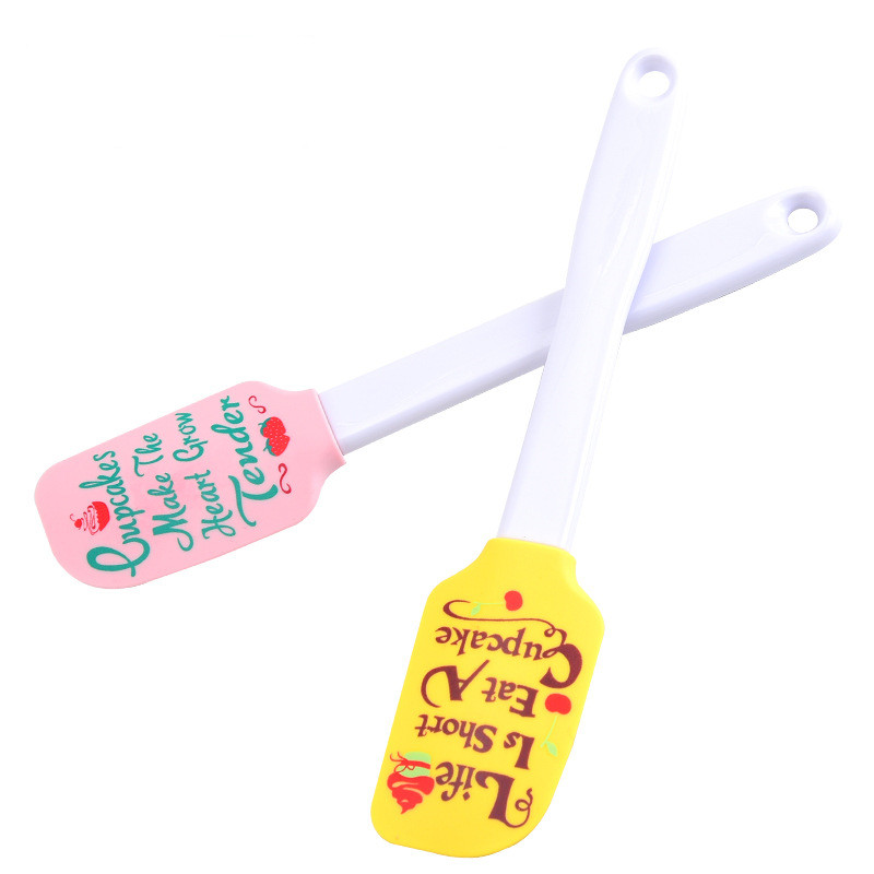Creative Letter Silikona kūka Lāpstiņa Maizes krēms Cepšanas Skrāpis Nelipīgs Sviesta Mīklas Šokolādes mikseris Virtuves gatavošanas rīki