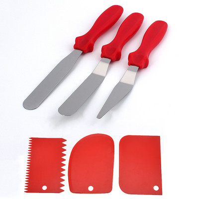 6 kom od nehrđajućeg čelika Lopatica za kremu za kolače Maslac Glazura Kuhinjski alati za pečenje kolača Pribor za svatove
