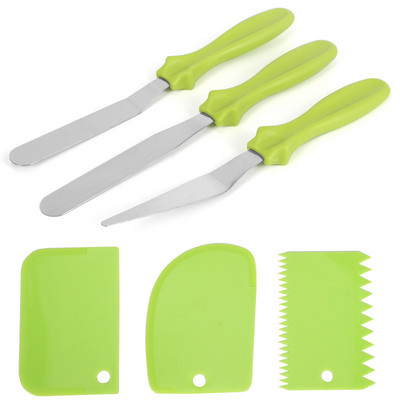 6 kom od nehrđajućeg čelika Lopatica za kremu za kolače Maslac Glazura Kuhinjski alati za pečenje kolača Pribor za svatove