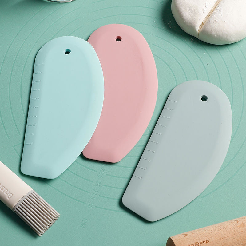 Thanstar silikona krēma lāpstiņa, mīksts mīklas nazis DIY cepšanas rīks Desertu cepumu griezējs kūku konditorejas izstrādājumi cepšanas trauki virtuves piederumi