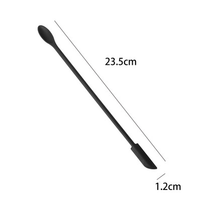 Mini silikona lāpstiņa karstumizturīgs garais rokturis ar diviem galiem skrāpis ar karotes ievārījuma lāpstiņām Virtuves sīkrīks Virtuves piederumi