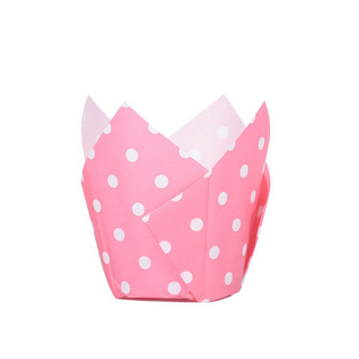 50gab Avīzes stila cupcake laineris cepšanas krūze kāzu ballītei kasetes Tulpju mafinu kēksu papīra glāze Eļļas necaurlaidīgs kūku iesaiņojums