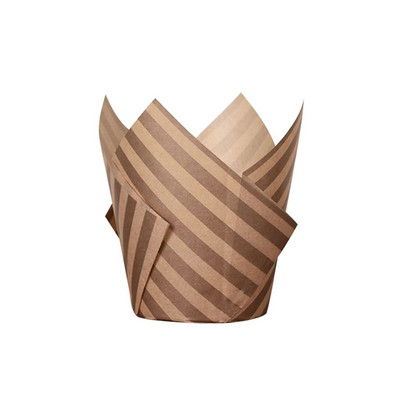 50gab Avīzes stila cupcake laineris cepšanas krūze kāzu ballītei kasetes Tulpju mafinu kēksu papīra glāze Eļļas necaurlaidīgs kūku iesaiņojums