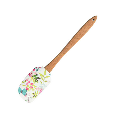 Konyhai szilikon tortakrém spatula fa nyelű vaj csokoládé mixer hőálló tészta kaparó sütő dekorációs eszközök