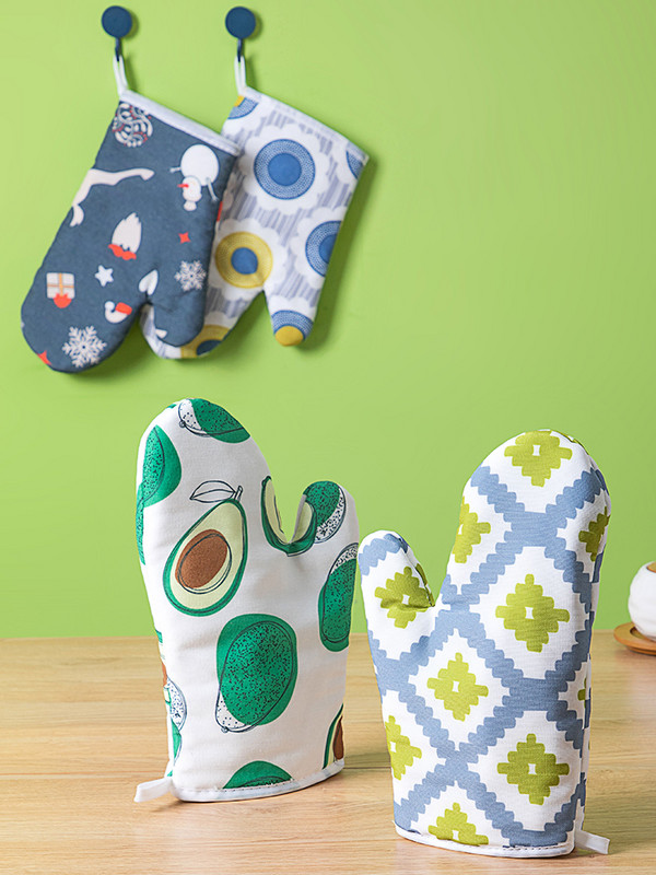 Cimdiņš Mikroviļņu krāsns Cimds Kokvilna Izolēts Cepšanai Karstumizturīgi Cimdi Cepeškrāsns Cimdi Terilēns Neslīdošs gudrs virtuves rīks