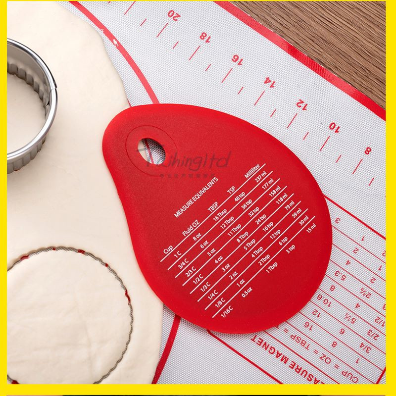 1 gab. Kūkas krēmveida skrāpis Mīklas kūkas griezējs cepšanas lāpstiņa pastveida skrāpis Silikona skrāpis Griezums ar skalu nejaušas krāsas