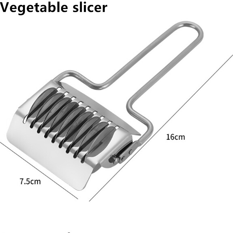 1Gb Virtuves piederumi Sīkrīki Nerūsējošais tērauds Manuāla griešanas mašīna Smalcinātājs Šķēles griezējs Gatavošanas rīks