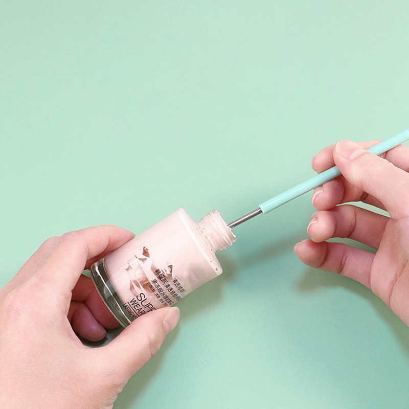 Smink spatula teleszkópos hegyes élelmiszer-minőségű lekvárkaparó, maradéktalanul kaparó szilikon kétvégű kaparó kanál konyhai kellékek