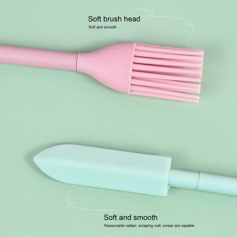 Smink spatula teleszkópos hegyes élelmiszer-minőségű lekvárkaparó, maradéktalanul kaparó szilikon kétvégű kaparó kanál konyhai kellékek