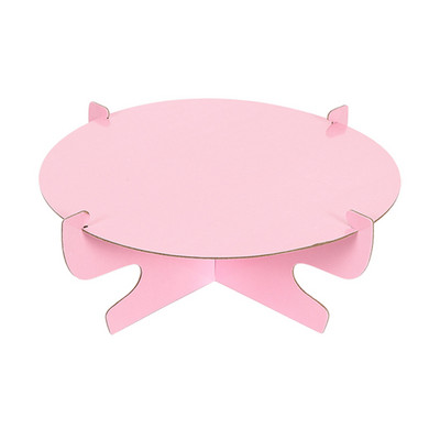 12 collu vienreizējās lietošanas kartona kūku statīvs, apaļš, pjedestāla kūku statīvs, kas paredzēts pastrīta zila/rozā/purpura glītam papīra kēksu turētājam 206