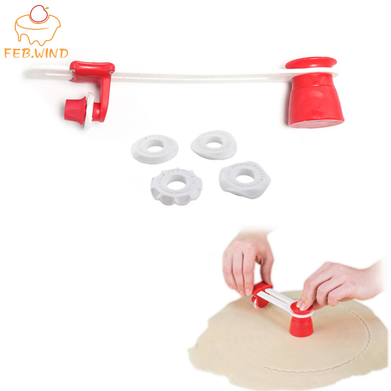 Dekoratív pitehéjvágók Pite-tésztavágó 4 élű kialakítással Hornyolt tésztavágó kerekes tésztaszerszámok Moldes De Silicona