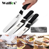 WALFOS nerūsējošā tērauda sviesta kūkas krējuma nazis lāpstiņa kūkai gludāka glazūra glazūra smērētājs Fondant konditorejas kūkas dekorēšana