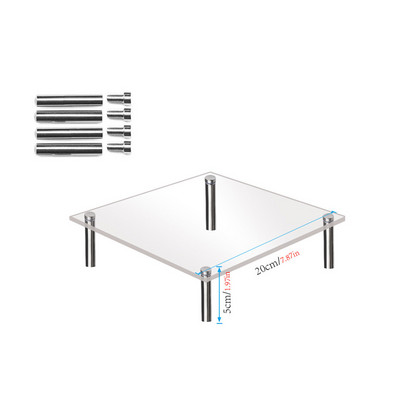 15/20/25/30 cm akrila kūku statīvs cupcake turētājs bufetes ēdināšanas desertu galda displejs ar smagu augļu komplektu kāzu ballītes svinības