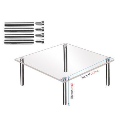 15/20/25/30 cm akrila kūku statīvs cupcake turētājs bufetes ēdināšanas desertu galda displejs ar smagu augļu komplektu kāzu ballītes svinības