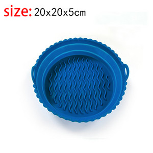 Virtuves gaisa fritieris Silikona čaulas Atkārtoti lietojams gaisa cepšanas katls Saliekams Bļods Grozs Apaļš Karstumizturīgs Gaisa Fryer Cepeškrāsns piederumi