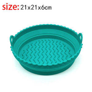 Virtuves gaisa fritieris Silikona čaulas Atkārtoti lietojams gaisa cepšanas katls Saliekams Bļods Grozs Apaļš Karstumizturīgs Gaisa Fryer Cepeškrāsns piederumi