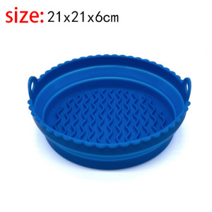 Virtuves gaisa fritieris Silikona čaulas Atkārtoti lietojams gaisa cepšanas katls Saliekams Bļods Grozs Apaļš Karstumizturīgs Gaisa Fryer Cepeškrāsns piederumi