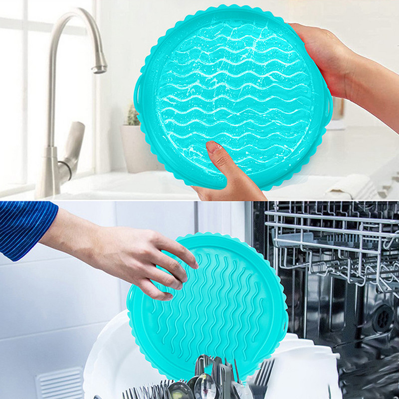 Virtuves gaisa fritieris Silikona čaulas Atkārtoti lietojams gaisa cepšanas katls Saliekams Bļods Grozs Apaļš Karstumizturīgs Gaisa Fryer Cepeškrāsns piederumi