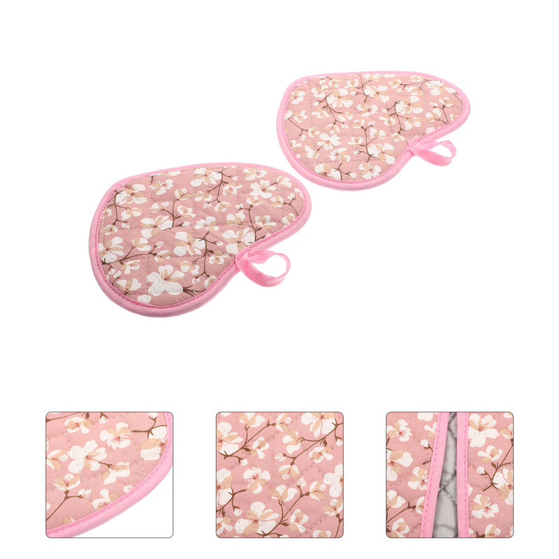 2 gab. Katla rokturis izolēti cimdi Virtuve Pretpiedeguma kokvilnas cimds Mājas piederumi Cepšanas cepeškrāsns Bbq Grill