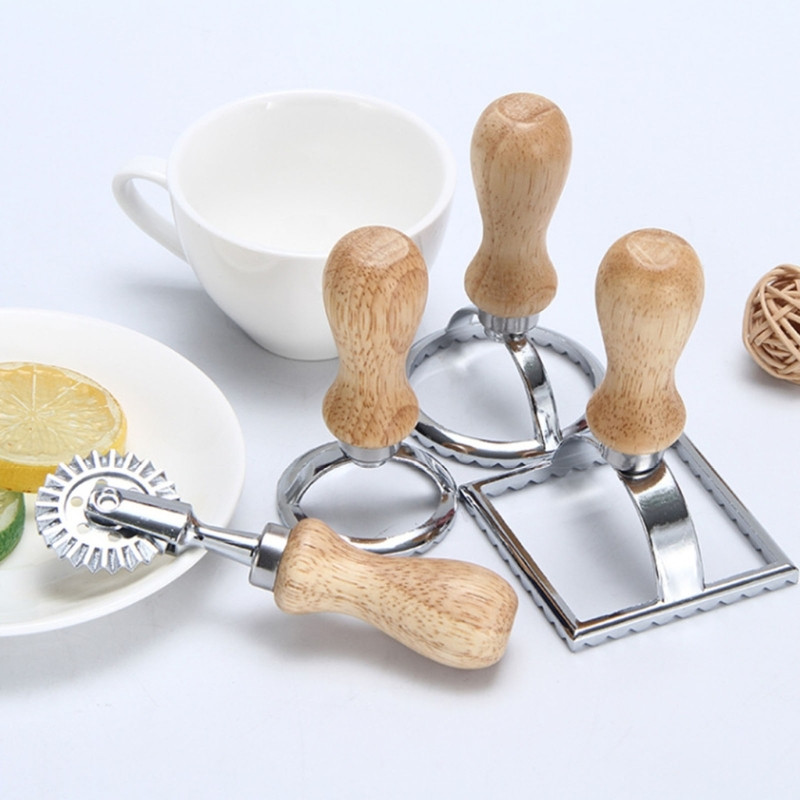 Pelmeņu raviolu gatavošanas spiedes makaronu gatavotājs Veidņu mīklas zīmogu griezējs mīklas pīrāgu gatavošanas rīks Ravioli zīmogu veidotāja griezējs B03E