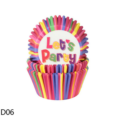 100 db papír muffin csésze doboz Cupcake bélés DIY Születésnapi Esküvő Karácsony Otthoni Party Sütés Desszert Kellékek Konyhai Kiegészítők
