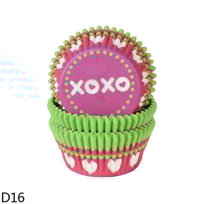 100 db papír muffin csésze doboz Cupcake bélés DIY Születésnapi Esküvő Karácsony Otthoni Party Sütés Desszert Kellékek Konyhai Kiegészítők