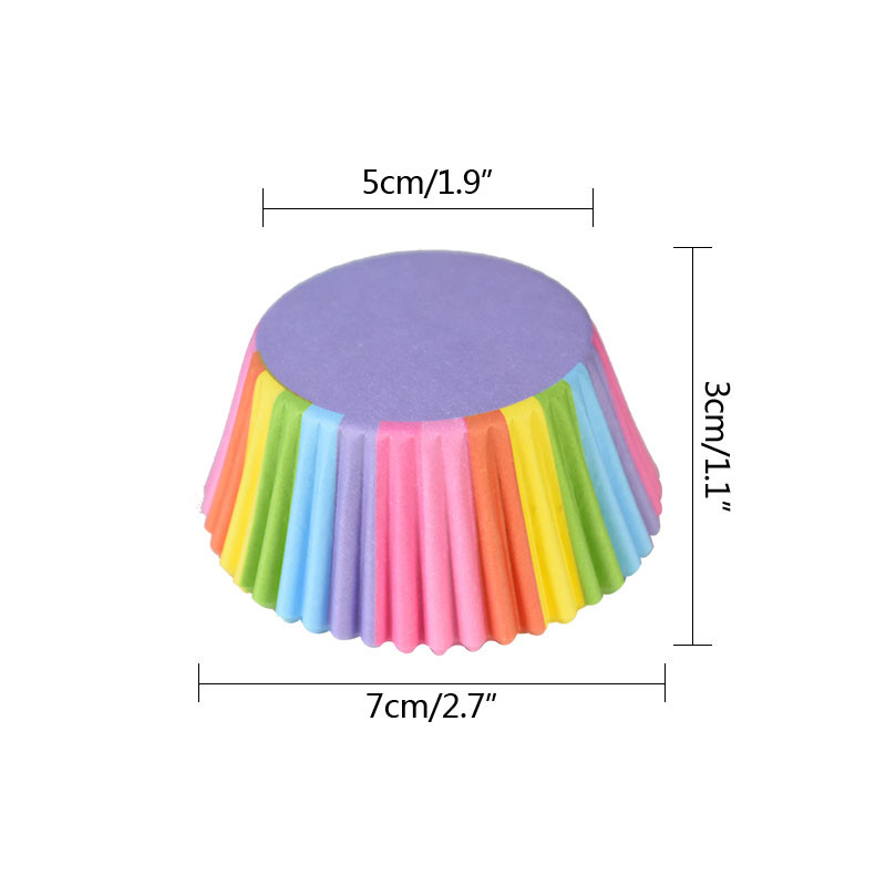 100 db papír muffin csésze doboz Cupcake bélés DIY Születésnapi Esküvő Karácsony Otthoni Party Sütés Desszert Kellékek Konyhai Kiegészítők