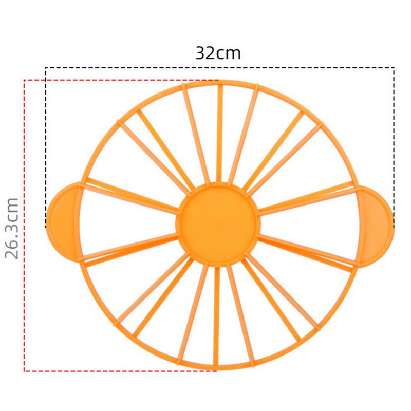 10/12 griežinėlių pyrago vienodų porcijų pjaustytuvas Apvalus duonos pyrago putėsių daliklis griežinėlių žymeklis Kepimas buitiniams virtuvės reikmenims