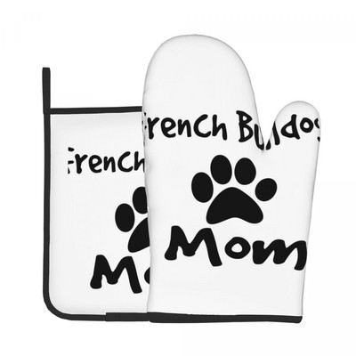 Kutya Mancs Szivárvány Konyhai Kesztyű Állat Szigetelő Grill Légsütő Ujj edénytartó Meleg sütőtál tál kesztyű szett