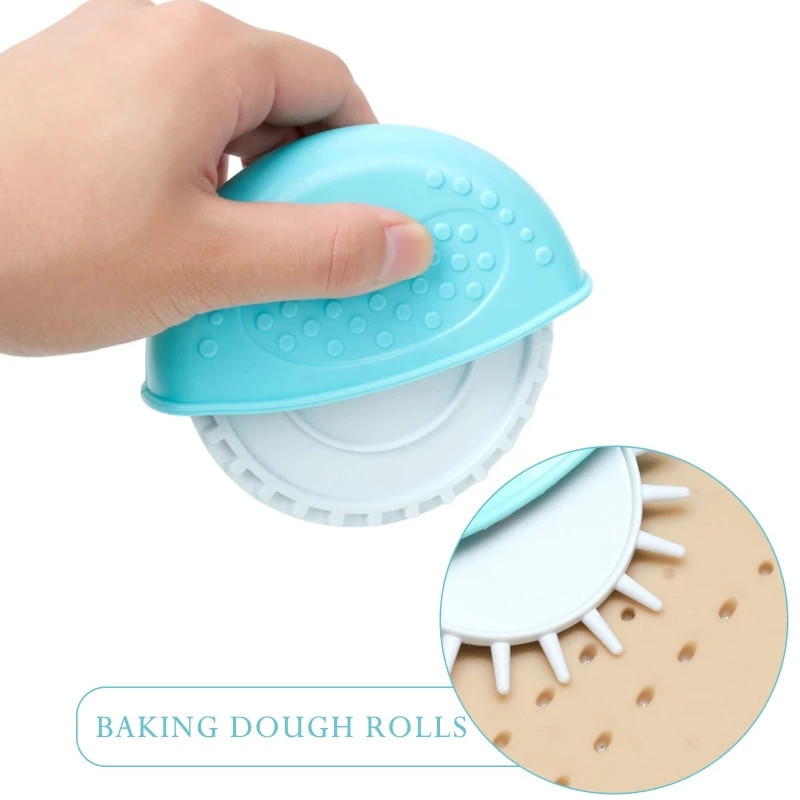 Vágó krimpelő görgős süti hullámos forma zsemle tésztavágó kerék hengerelt él kerék kézi vágó béka vágó