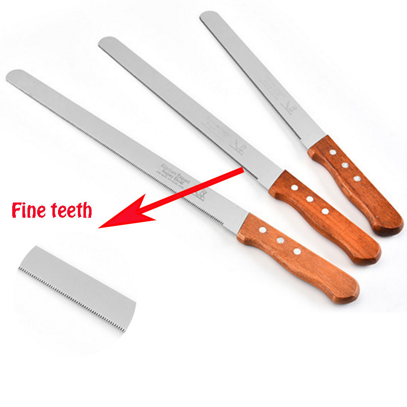 8/10/12 collu maizes nazis lāpstiņa koka rokturis no nerūsējošā tērauda zobainās kūkas krēmgrauzdiņa šķēles cepšanas rīks