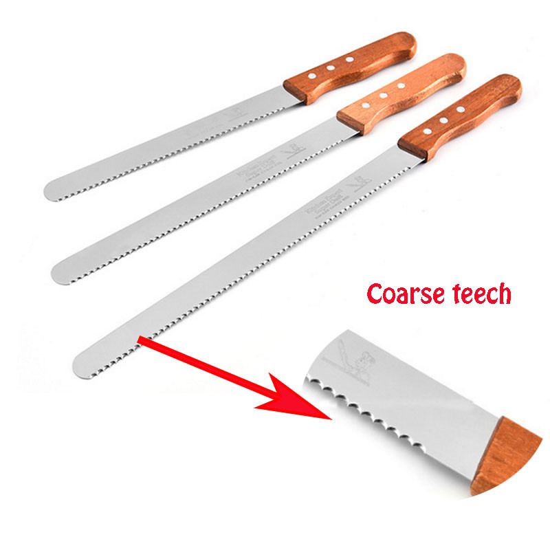 8/10/12 collu maizes nazis lāpstiņa koka rokturis no nerūsējošā tērauda zobainās kūkas krēmgrauzdiņa šķēles cepšanas rīks