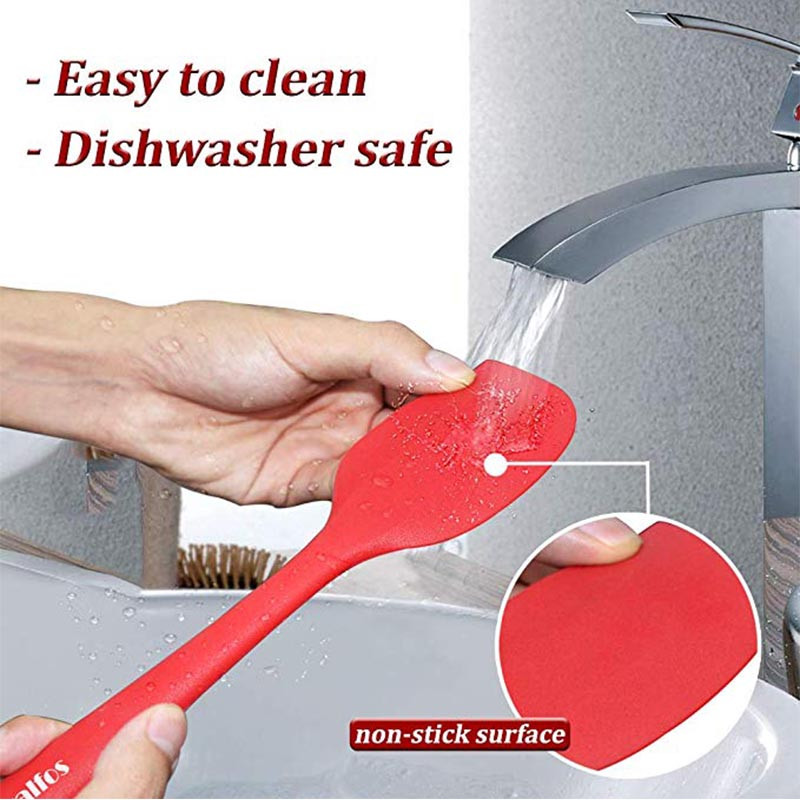 WALFOS Élelmiszer-minőségű tapadásmentes vaj főzőlapát szilikon spatula szett sütemény kaparó torta sütőlapát szilikon spatula