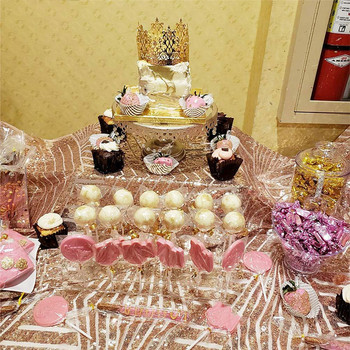 Γαμήλια βάση 1 τεμ. Lollipop Ανθεκτικό ακρυλικό κέικ Pop Εύκολο στο καθάρισμα Λείες άκρες Pop Display Stand Οθόνη Lollipop