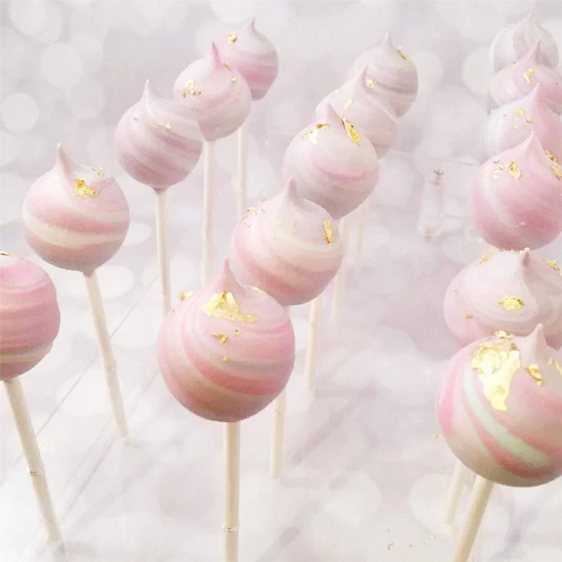 1 gab. Lollipop statīva kāzu piederumi Izturīgs akrila kūku pop viegli tīrāms gludas malas pop displeja statīvs displejs konfekte