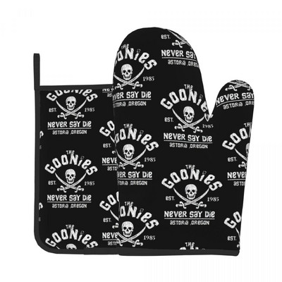 Krāsaini galvaskausi virtuves cimds Abstract Skull Print karstumizturīgs BBQ maizes dūrainis podiņa turētājs karstā cepeškrāsns bļodas dūraiņu komplekts