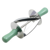 Rozsdamentes acél croissant görgős tésztahenger, többfunkciós vágóhenger Többcélú sütési kellékek otthoni konyhai pékekhez