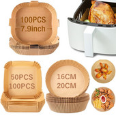 Oro gruzdintuvė specialus popierius Airfryer vienkartiniai padėklai Aliejui atsparus vandeniui atsparus kepimo popierius, skirtas Manga Grill BBQ oro gruzdintuvės priedai