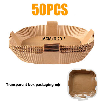 Oro gruzdintuvė specialus popierius Airfryer vienkartiniai padėklai Aliejui atsparus vandeniui atsparus kepimo popierius, skirtas Manga Grill BBQ oro gruzdintuvės priedai