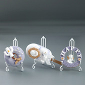 1 PC Mini cepumu turētājs Dažādi glabāšanas vizītkaršu turētājs Galda noformējums Metāla statīvs 10,5 cm cepumu statīvs kāzu dekors