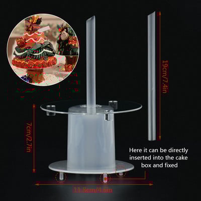Vēlēšanās koka kūkas atbalsta rāmis kūku statīvi Deserta balsts starplikas pāļu kronšteins Virtuve DIY kūkas dekorēšana konditorejas izstrādājumu cepšanas rīks