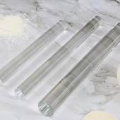 2GAB Akrila biskvīta rullīšu vadotnes Mīklas sloksņu mērīšanai Biezuma līdzsvara lineāls Cepumu gludāks virtuves piederumi