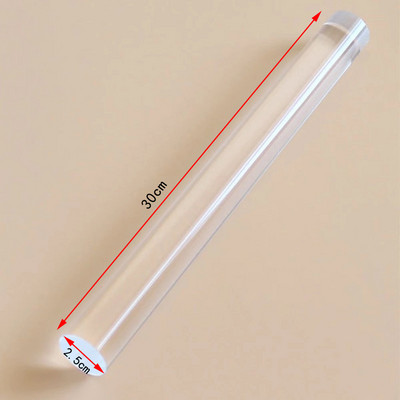 2GAB Akrila biskvīta rullīšu vadotnes Mīklas sloksņu mērīšanai Biezuma līdzsvara lineāls Cepumu gludāks virtuves piederumi