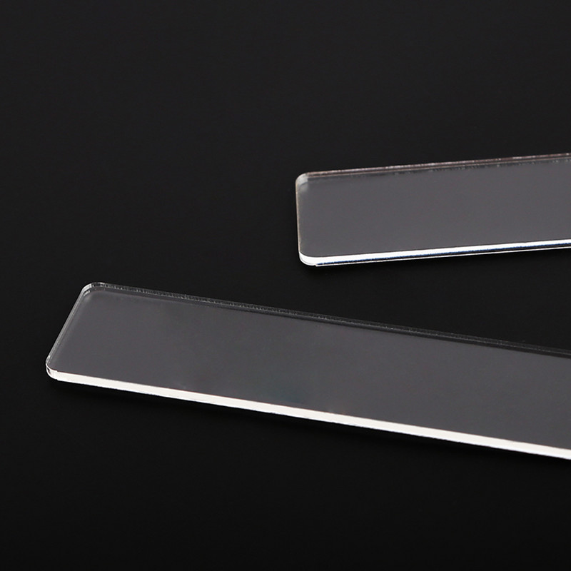 2GAB Akrila biskvīta rullīšu vadotnes Mīklas sloksņu mērīšanai Biezuma līdzsvara lineāls Cepumu gludāks virtuves piederumi