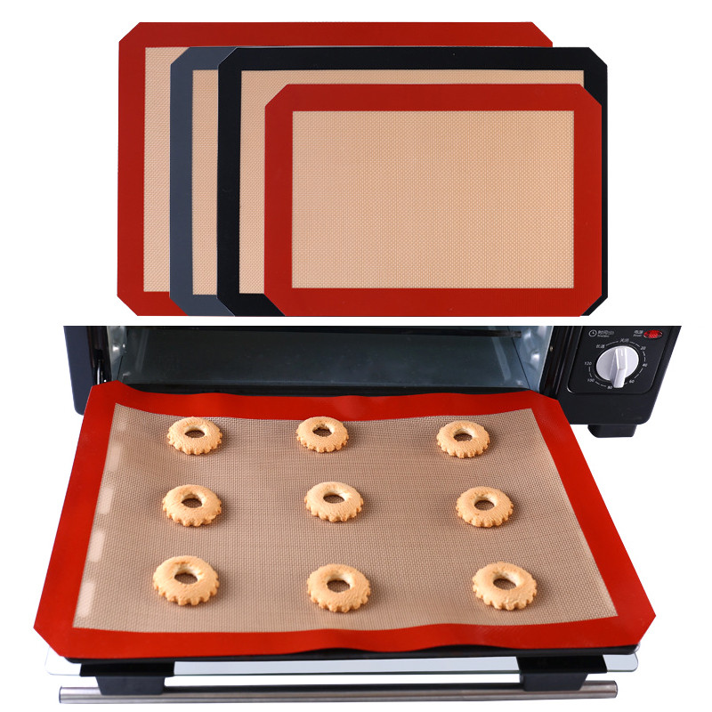 Silikona paklājiņš cepšanai cepeškrāsnī — nelipīgs loksnes paklājiņš — profesionālas kvalitātes oderējuma loksnes